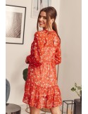 Two-piece red flower dress MP60993 - Online store - Boutique